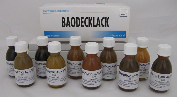 Bao-krycí lak Serie G ( světlé barvy na dřevo) - 1 karton s 10 lahvičkami á 30 ml
