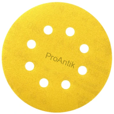 Brusný kotouč na suchý zip, 125 mm, 8 děr (10ks)