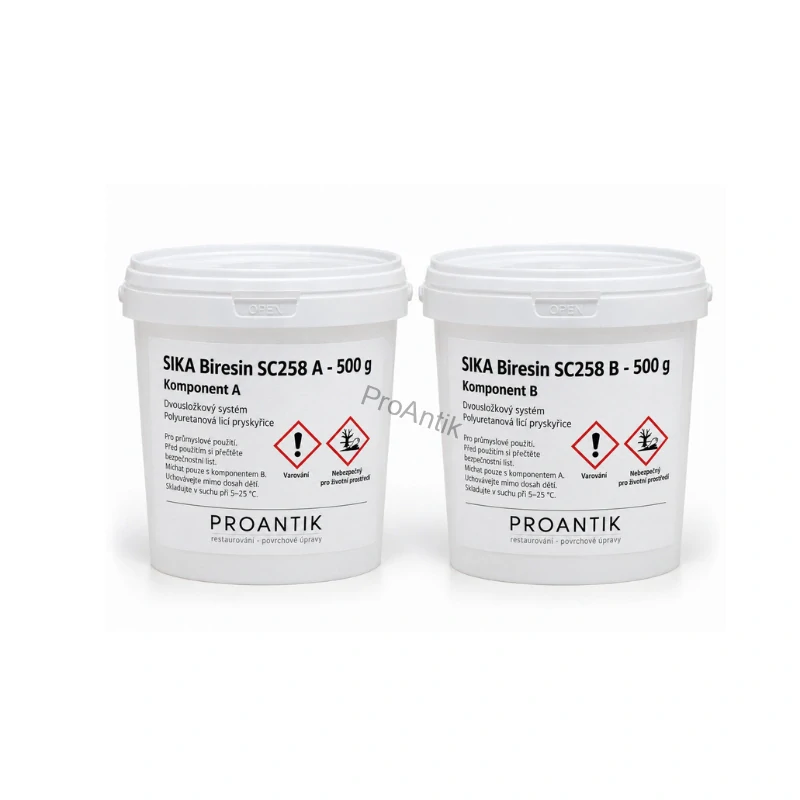 Dvouskložková epoxidová pasta pro doplňování a modelování - SIKA Biresin SC258