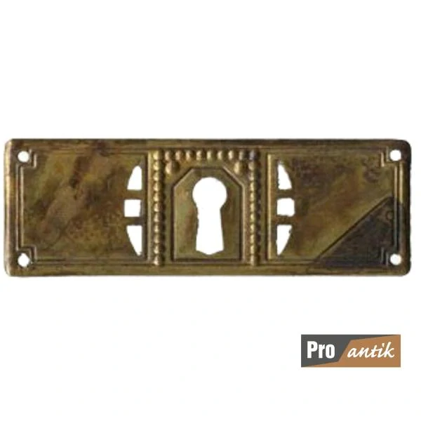 Kování na klíčovou dírku č.13 - mosaz "Secese - Art Deco" 97x33 mm