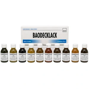 Retušovací barvy na nábytek, sada 10x30ml odstínů dřeva