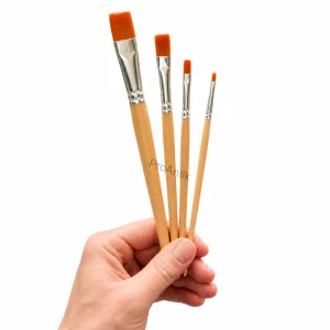Štětec plochý, akryl a tempera, umělý vlas, zvolte velikost