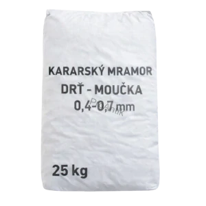 Kararský mramor, moučka, zrno 0,4-0,7 mm