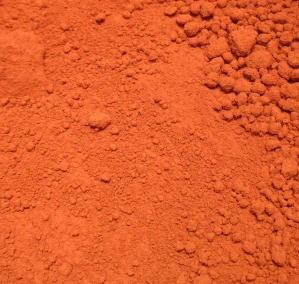 Pozzuolská červeň, práškový pigment