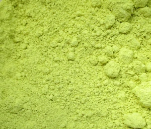 Titanová citronová žluť, práškový pigment 