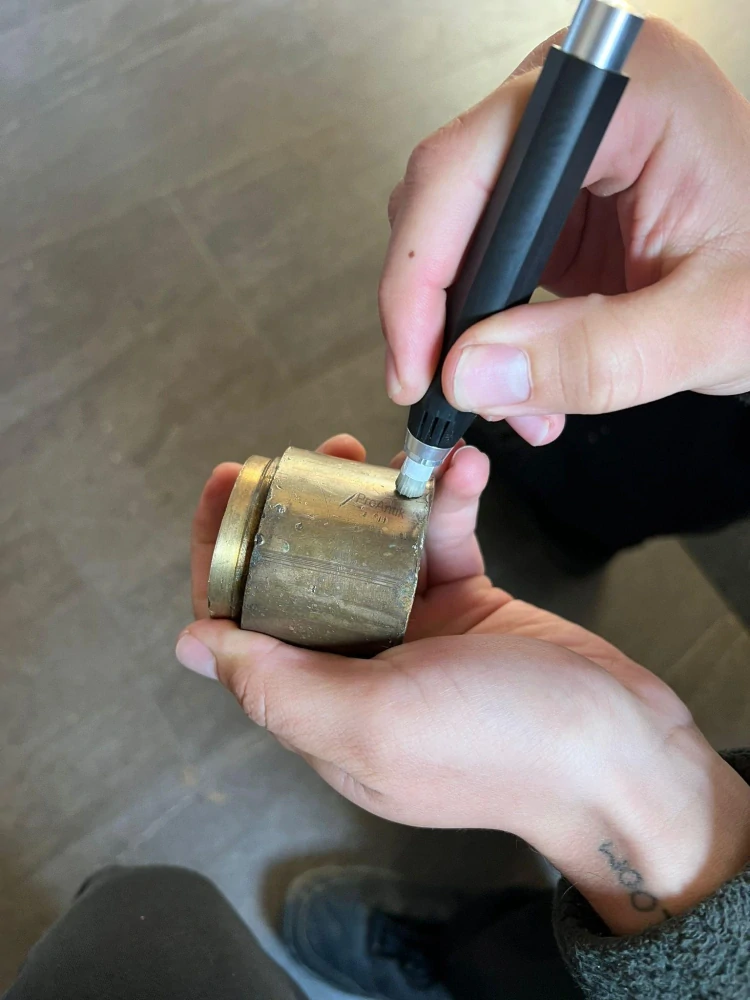 Brusná, čisticí tužka, náplň sklolaminát průměr 7mm