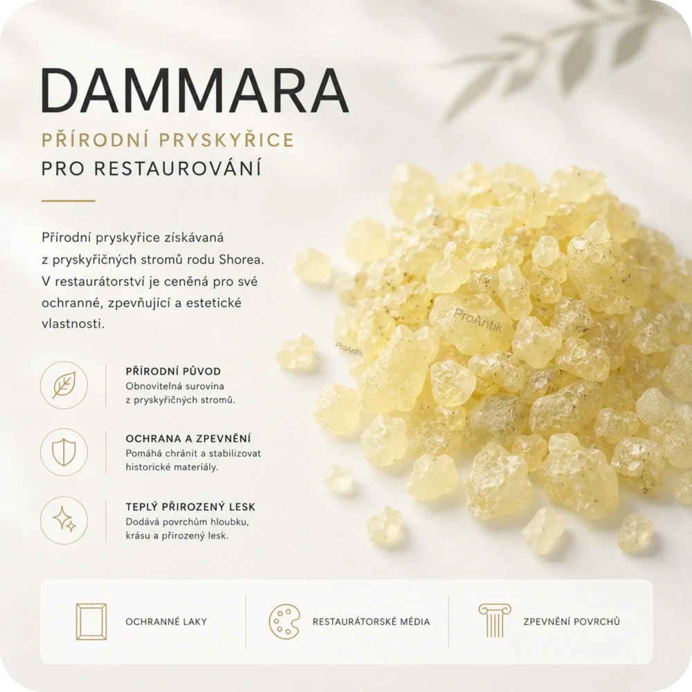 Damara, extra čistá pryskyřice, 500g