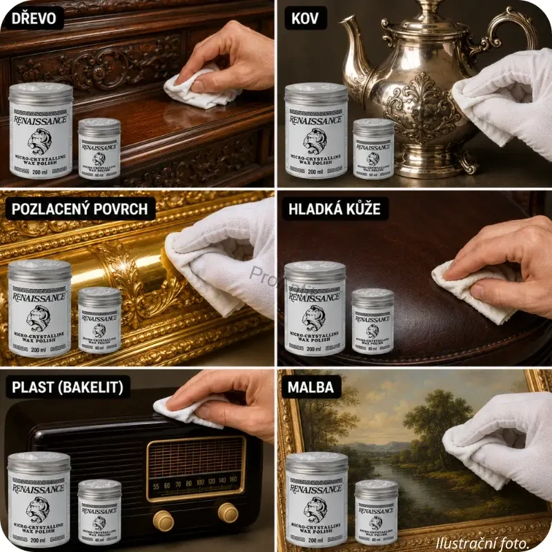 Renaissance Wax – mikrokrystalický ochranný vosk pro  konzervaci povrchů
