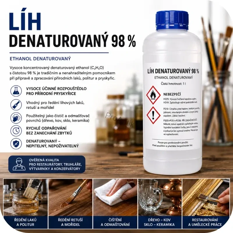 Líh denaturovaný (C2H6O) 98%