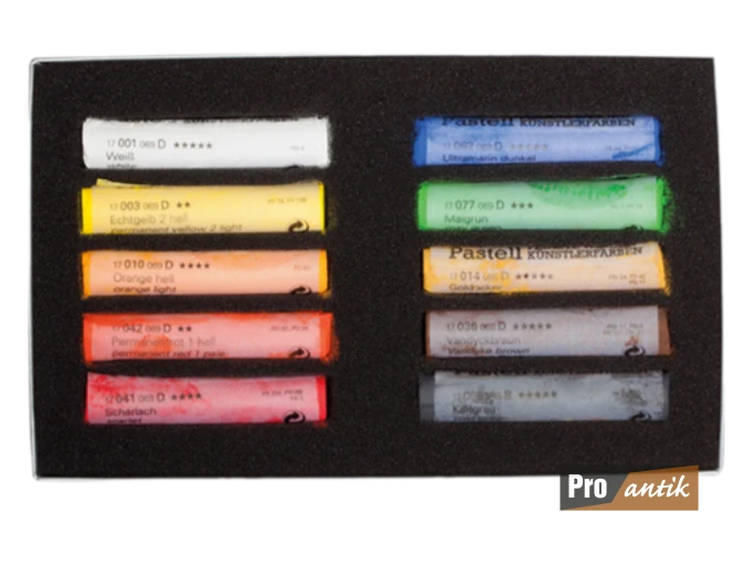 Schmincke Pastell – měkké umělecké pastely, sada 10 ks