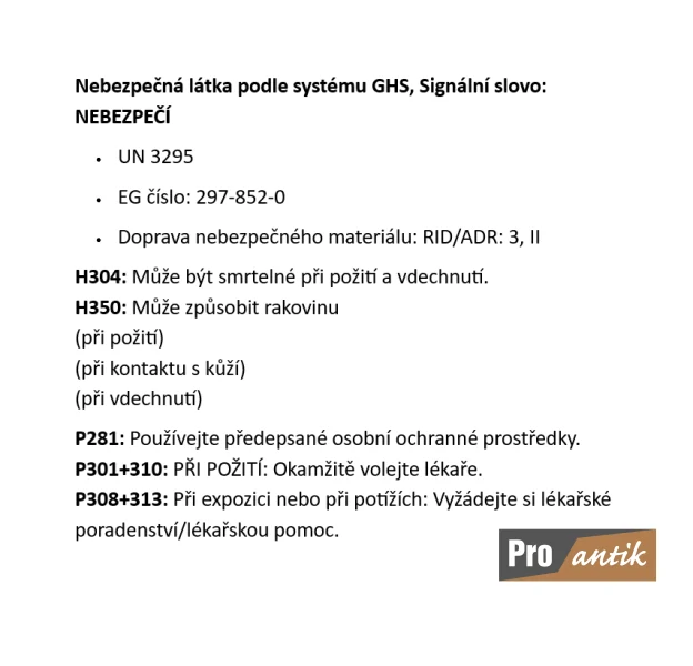 Technický benzin 80/120, k čištění a odmaštění povrchu - 1l