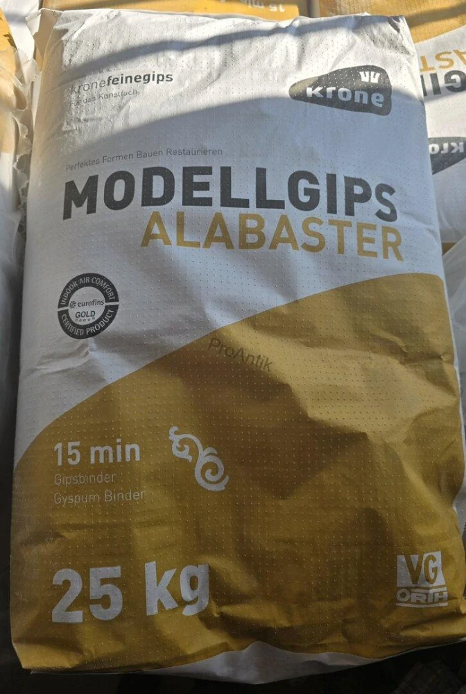 Alabastrová sádra modelovací, ideální pro odlévání