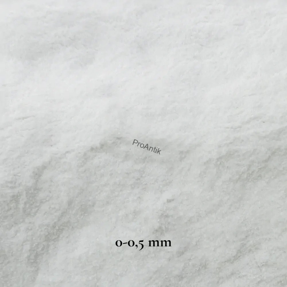 Kararský mramor, moučka, zrno 0-0,5 mm