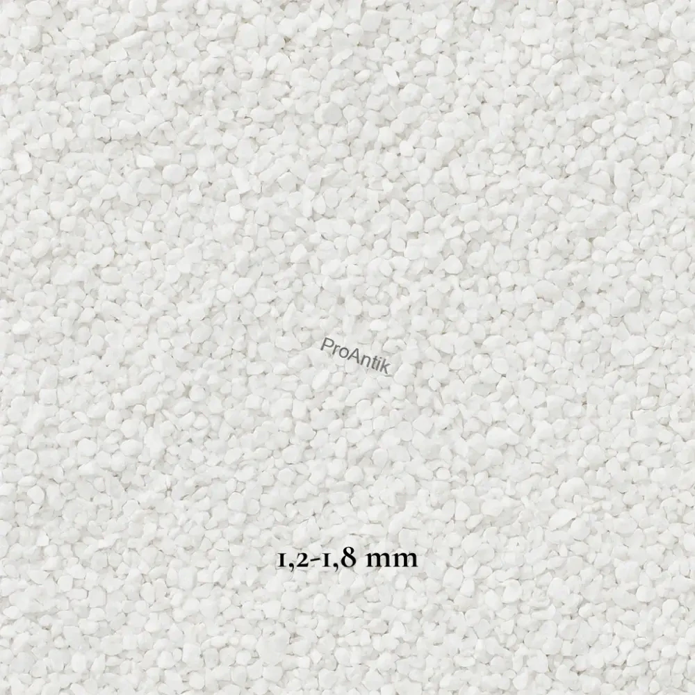 Mramorová drť, moučka z Carrary  1,2-1,8 mm, 25kg