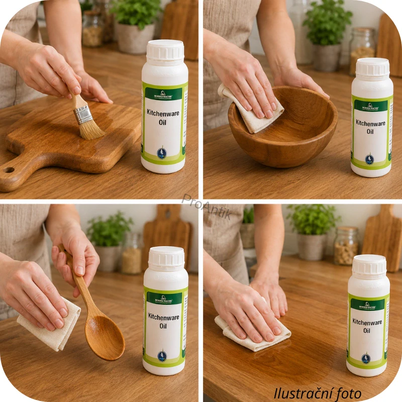 Přírodní olej na dřevo a dřevěné jídelní potřeby (Kitchenware Oil), 1l