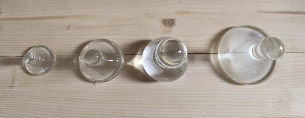 Třecí běžec, skleněný běhoun Průměr cca 50 mm a hmotnost 400 g