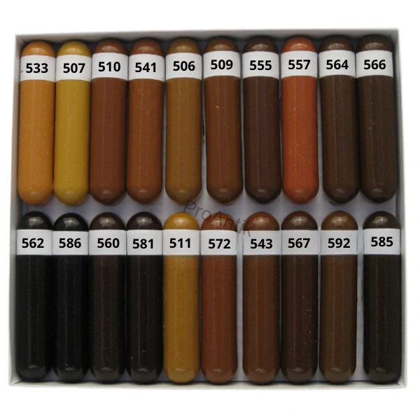 Šelakové tmelicí tyčinky (581 - Mahagon načervenalý)