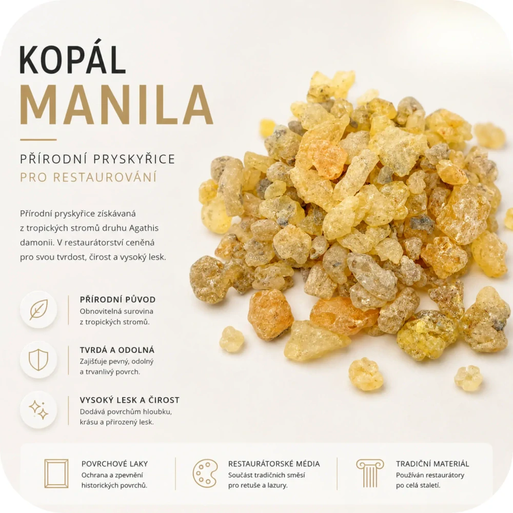 Kopál Manila, tvrdá pryskyřice, 1kg