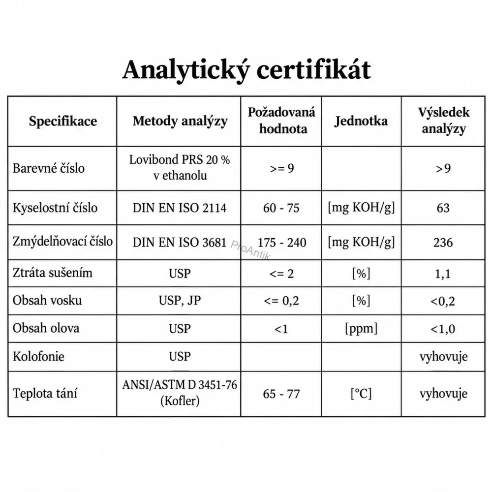 Šelak Bona, potravinářský E904, bez vosku, 100g