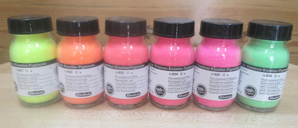 Schmincke pigmenty fluorescenční, zelená 100 ml