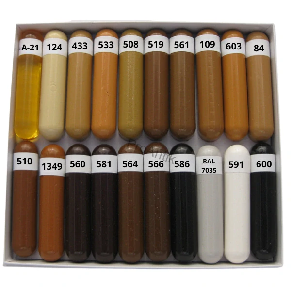 Šelakové tmelicí tyčinky (581 - Mahagon načervenalý)