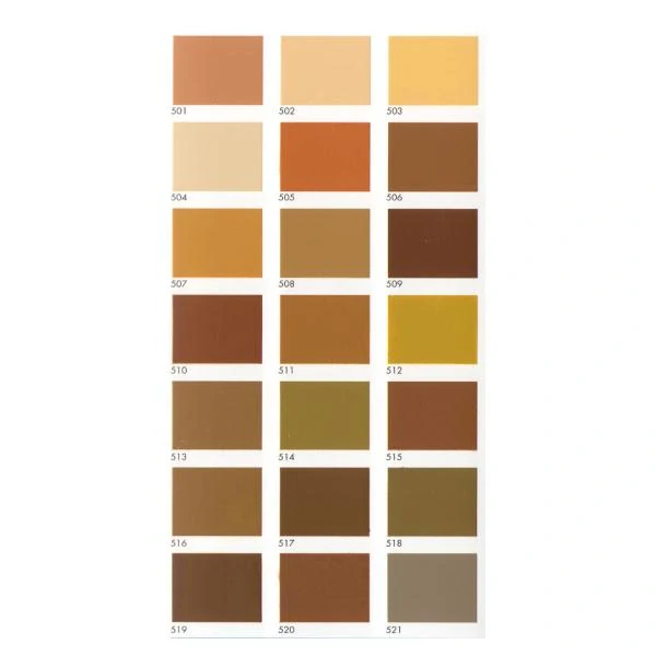 Retušovací barvy na nábytek, sada 10x30ml odstínů dřeva