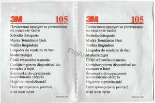 3M ubrousek pro čištění ochranných masek 105