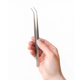 Pinzeta nerezová, lomená, délka 200mm