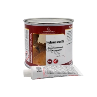2-složkový pastovitý tmel na dřevo Holzmasse K2, velmi odolný - 750 ml