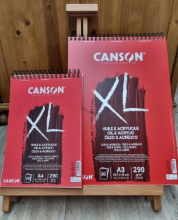 Canson XL Oil & Acrylic – papír pro olej a akryl 290 g/m² - 30 listů