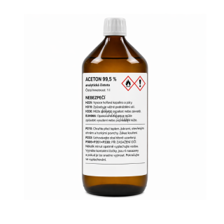 Aceton 99,5% analytická čistota, 1l