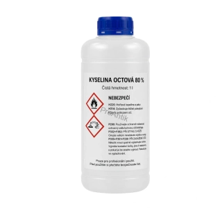 Kyselina octová 80 % 1l