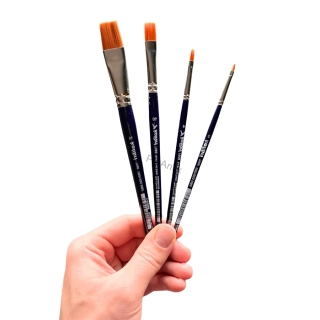 Štětec pro olej i akryl, umělý vlas - zvolte velikost