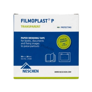 Archivační průhledná páska pro opravy knih a dokumentů, 50m  - Neschen Filmoplast P