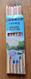 Trojboké silné pastelky Lyra Super Ferby Waldorf Selection, 6 barev