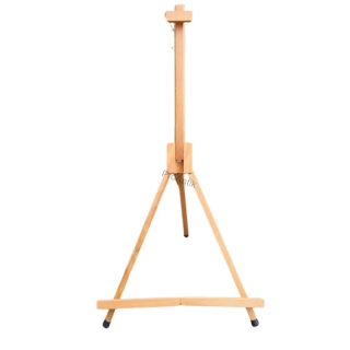 Olejovaný malý stolní stojan z bukového dřeva pro plátna do výšky 60 cm, cenově dostupný