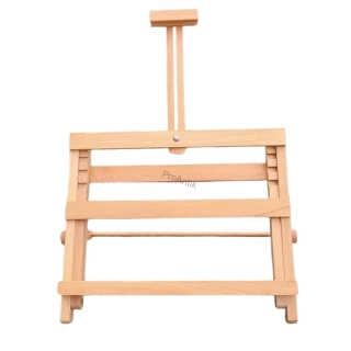 Olejovaný malý stolní stojan z bukového dřeva pro plátna do 47 cm, cenově dostupný