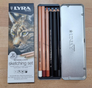 Sada uměleckých tužek na skicování Lyra Rembrandt Sketching Set, 6 ks