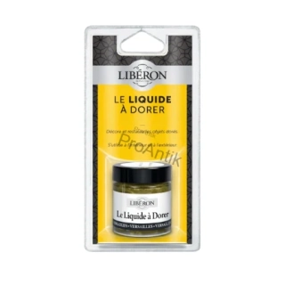 Zlatá patina, lak do interiéru i exteriéru, – Liberon Le Liquide à Dorer 30 ml 