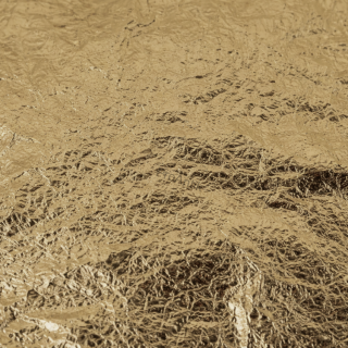 Plátkový metal, imitace zlata, střední zlato transfer 14x14 cm - 25 plátků