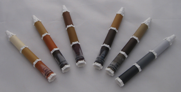 Bao-Multi-retušovací tužka pro korekce/opravy dřeva - 3 barevné varianty v jediné retuš-tužce