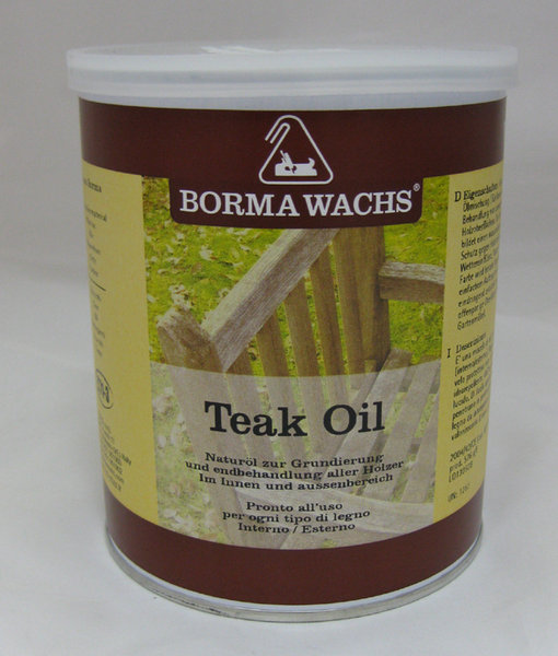 Teakový olej na dřevo (Teaköl) - výrobce Borma,  - 1 litr