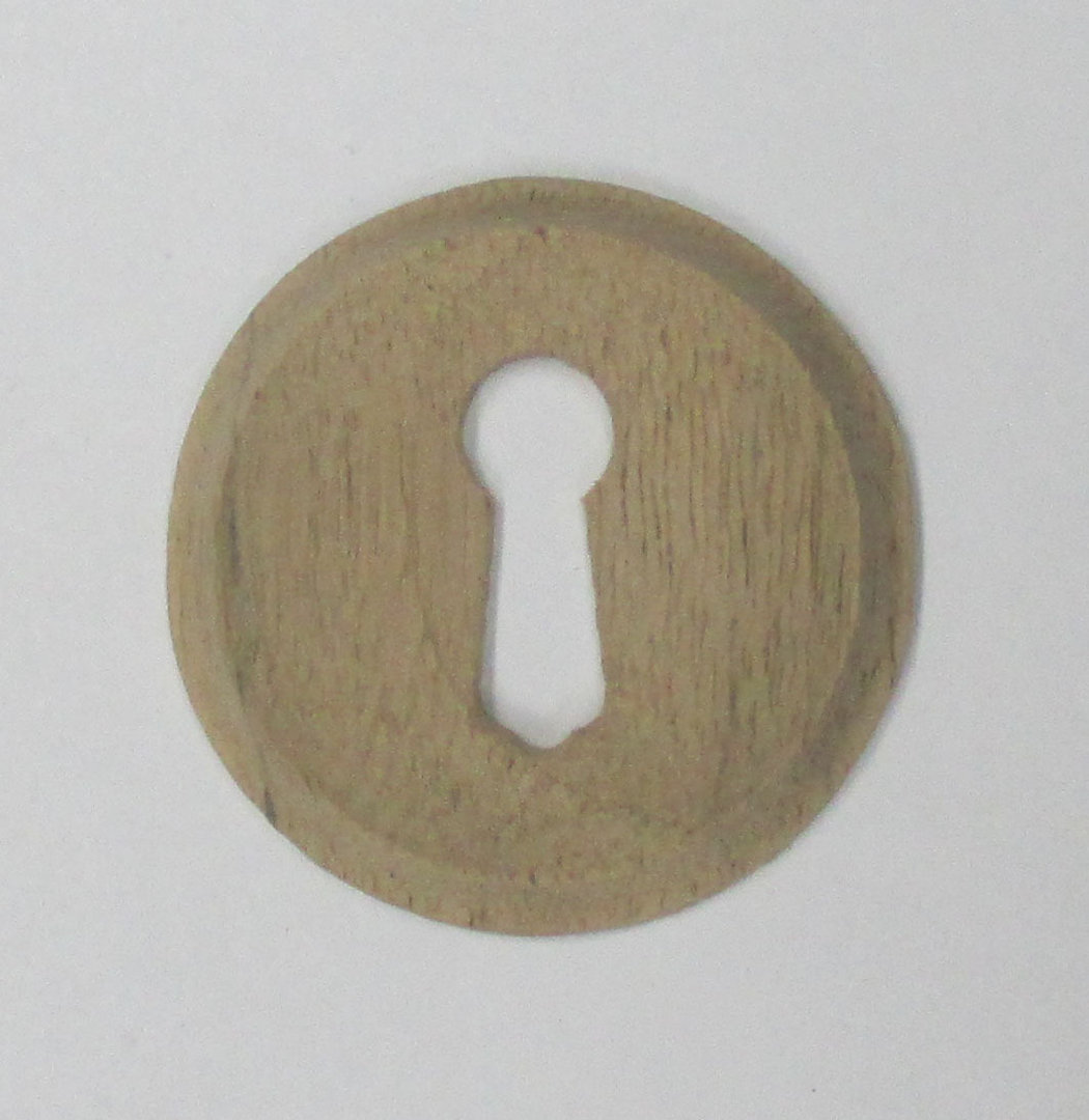 Dřevěná krytka na klíčovou dírku z ořechu průměr 33 mm