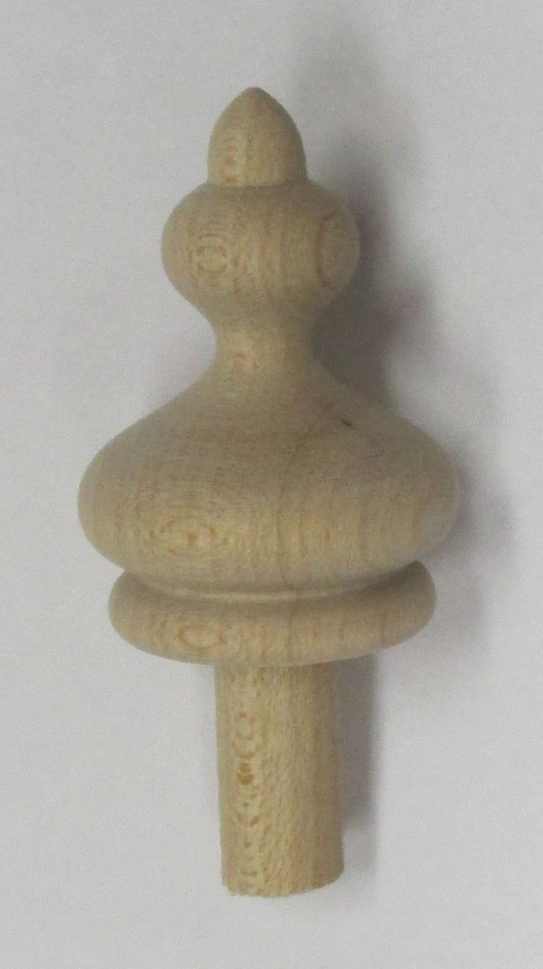 Dřevěná obráběná úchytka z buku délka 40 mm, Šířka 30 mm