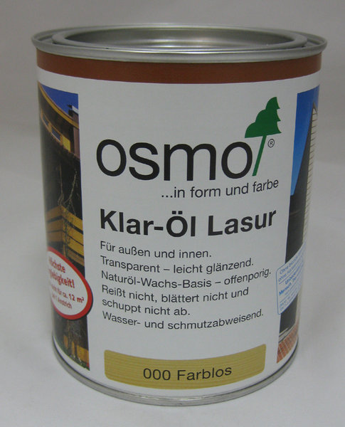 Olejová lazura čistá výrobce Osmo natur/bezbarvý lehce lesklý- 750 ml